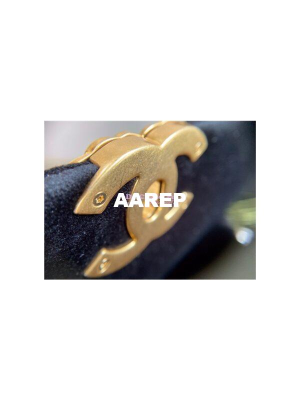 Replica Chanel 19 Flap Bag AS1160 AS1161 Velvet Black 15
