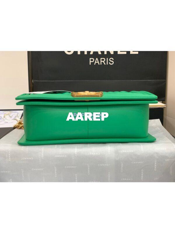 Replica Chanel Le boy Lambskin Bag 67086 Green 7