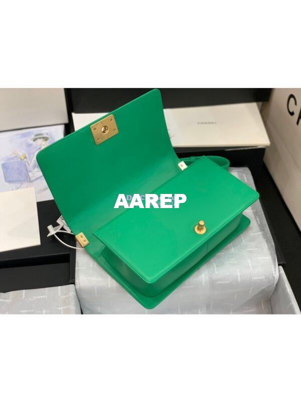 Replica Chanel Le boy Lambskin Bag 67086 Green 8