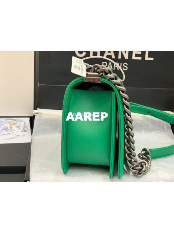 Replica Chanel Le boy Lambskin Bag 67086 Green 14