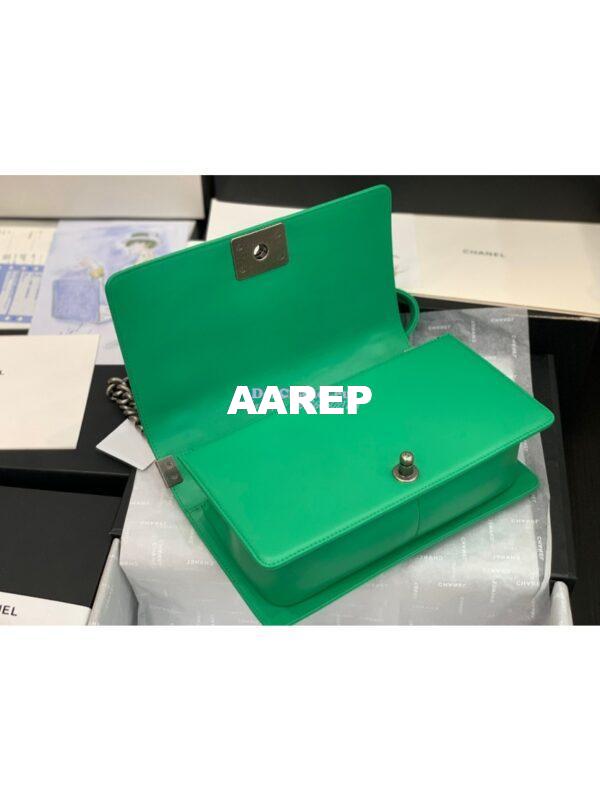 Replica Chanel Le boy Lambskin Bag 67086 Green 15