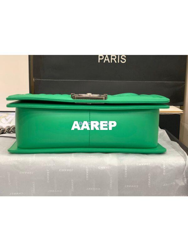 Replica Chanel Le boy Lambskin Bag 67086 Green 17
