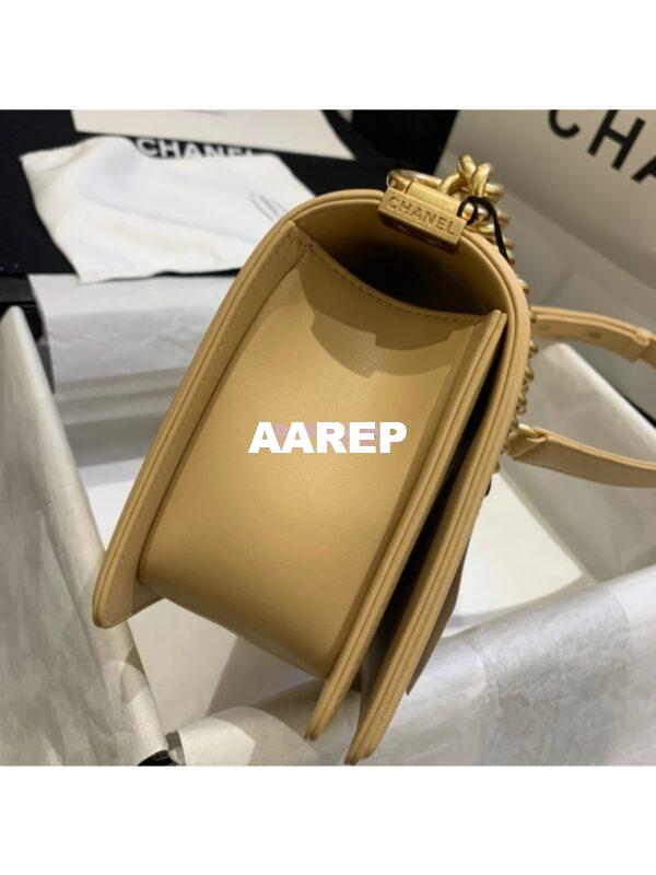 Replica Chanel Le boy Lambskin Bag 67086 Beige 5