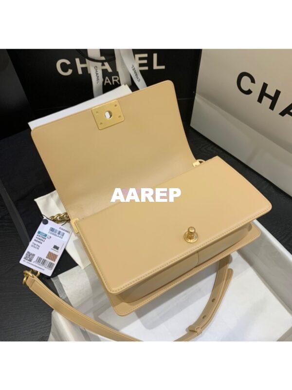 Replica Chanel Le boy Lambskin Bag 67086 Beige 6