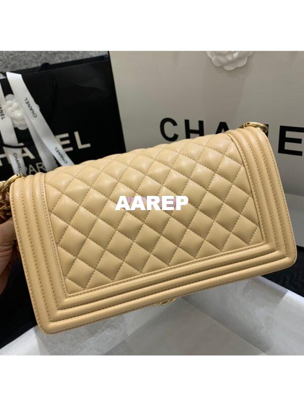 Replica Chanel Le boy Lambskin Bag 67086 Beige 9