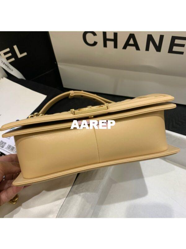 Replica Chanel Le boy Lambskin Bag 67086 Beige 10