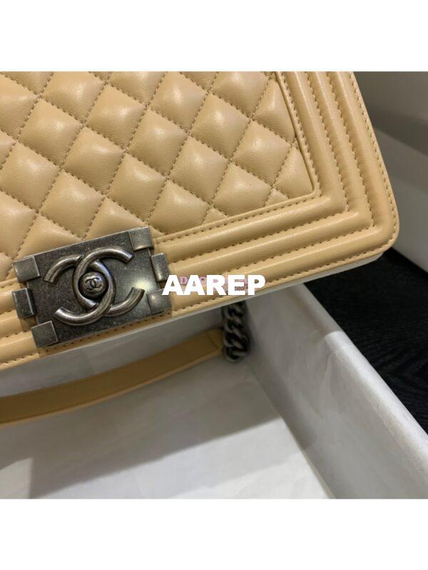 Replica Chanel Le boy Lambskin Bag 67086 Beige 12