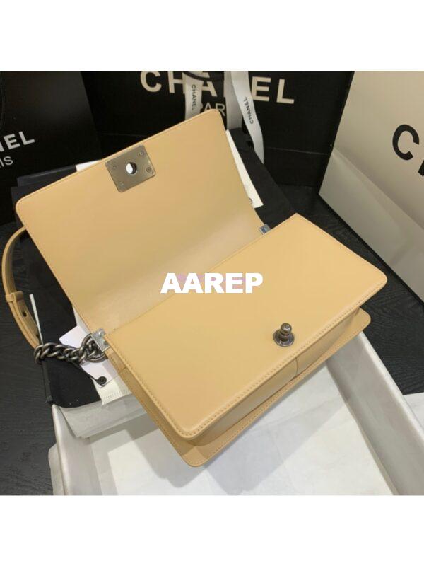 Replica Chanel Le boy Lambskin Bag 67086 Beige 14