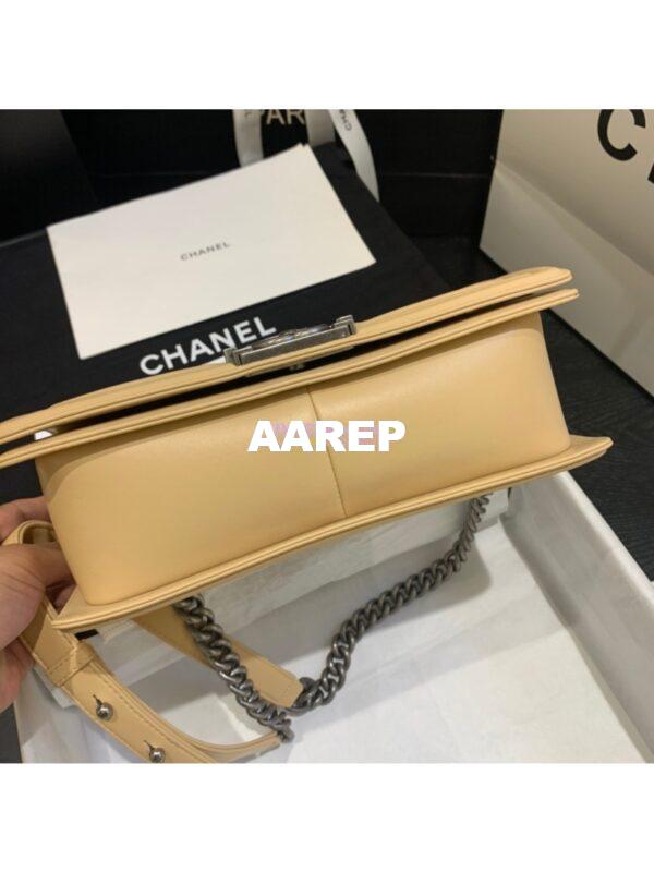 Replica Chanel Le boy Lambskin Bag 67086 Beige 15