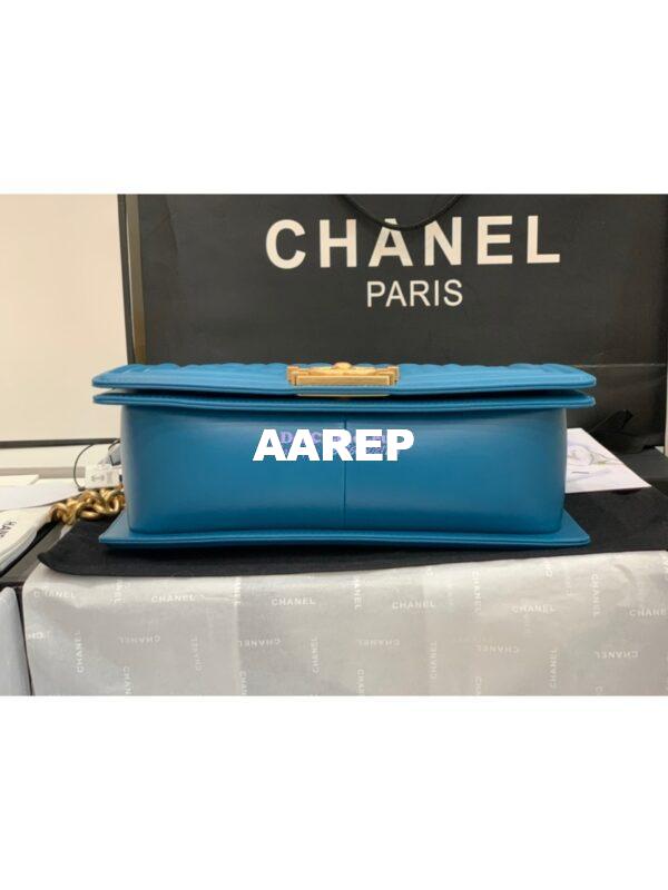 Replica Chanel Le boy Lambskin Bag 67086 Turquoise 6