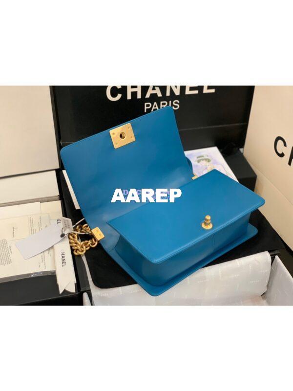 Replica Chanel Le boy Lambskin Bag 67086 Turquoise 7