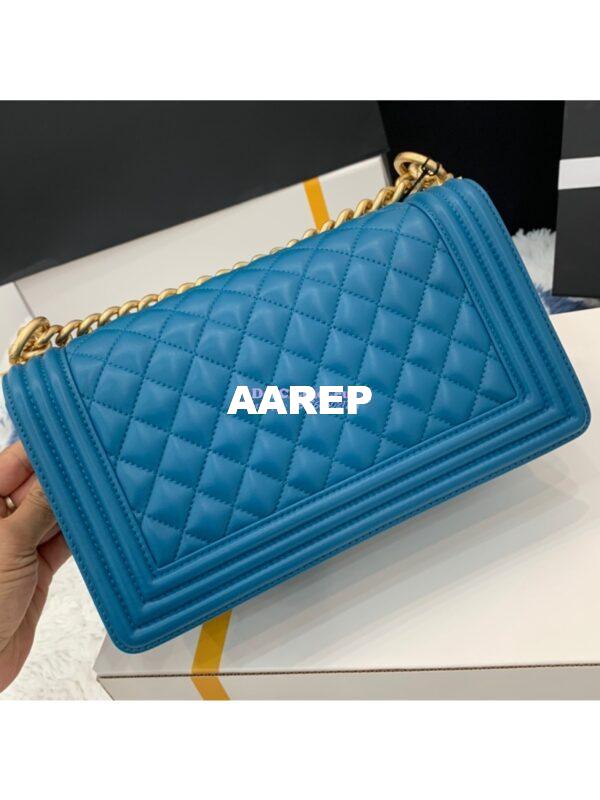 Replica Chanel Le boy Lambskin Bag 67086 Turquoise 10