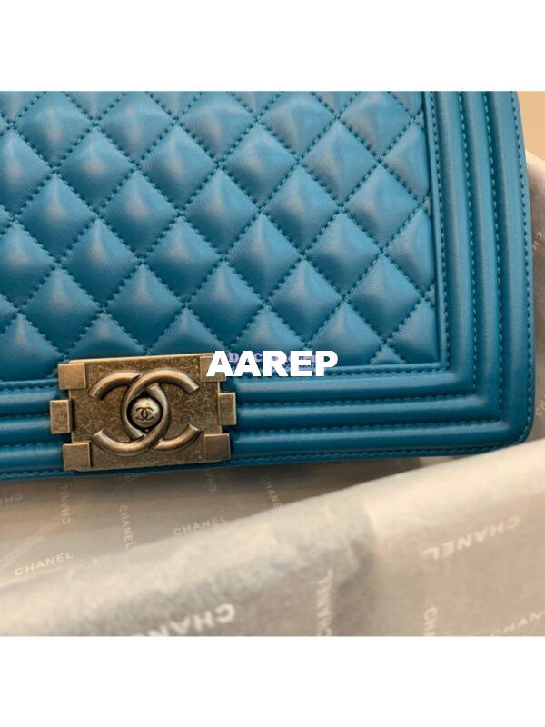Replica Chanel Le boy Lambskin Bag 67086 Turquoise 12