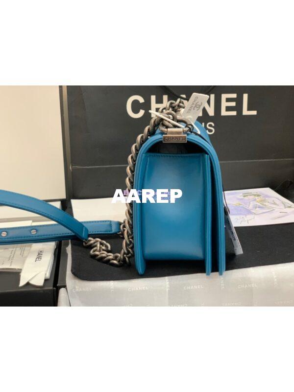 Replica Chanel Le boy Lambskin Bag 67086 Turquoise 13