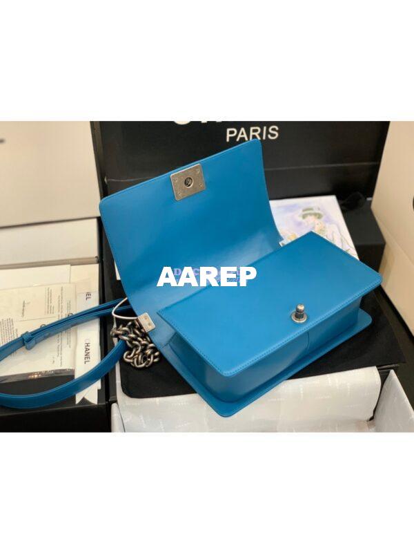 Replica Chanel Le boy Lambskin Bag 67086 Turquoise 14