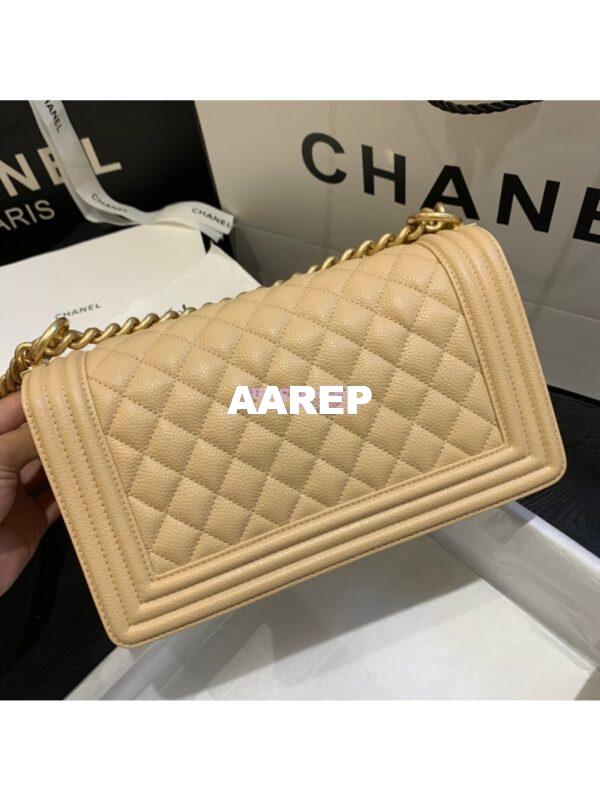 Replica Chanel Le boy Caviar Bag 67086 Beige 6