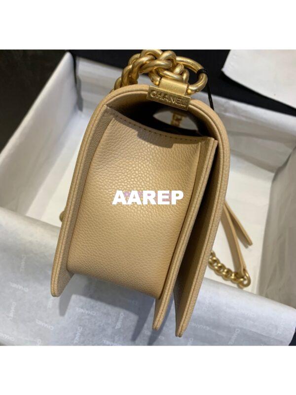 Replica Chanel Le boy Caviar Bag 67086 Beige 7