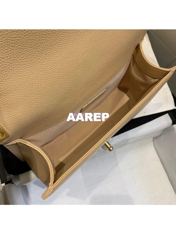 Replica Chanel Le boy Caviar Bag 67086 Beige 10