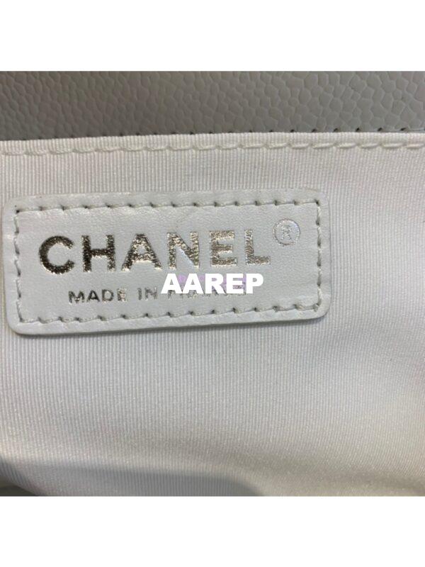 Replica Chanel Le boy Caviar Bag 67086 White 8