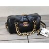 Replica Chanel Velvet with Strass Charm Strap Flap Bag AS1787 Blue