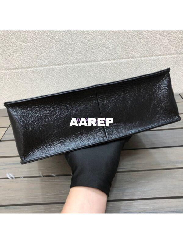 Replica Chanel Shiny Aged Calfskin Shopping Bag AS1945 Black 8