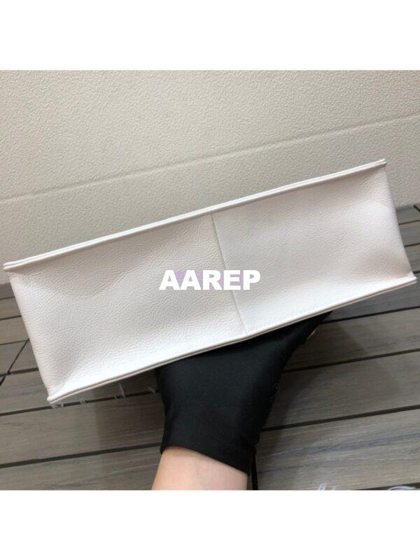Replica Chanel Shiny Aged Calfskin Shopping Bag AS1945 White 5