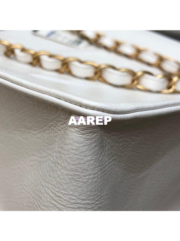Replica Chanel Shiny Aged Calfskin Shopping Bag AS1945 White 7