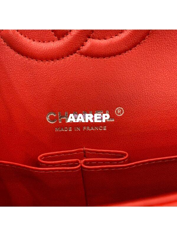 Replica Chanel CF 1112 Classic Flap Caviar in Red Bag 16
