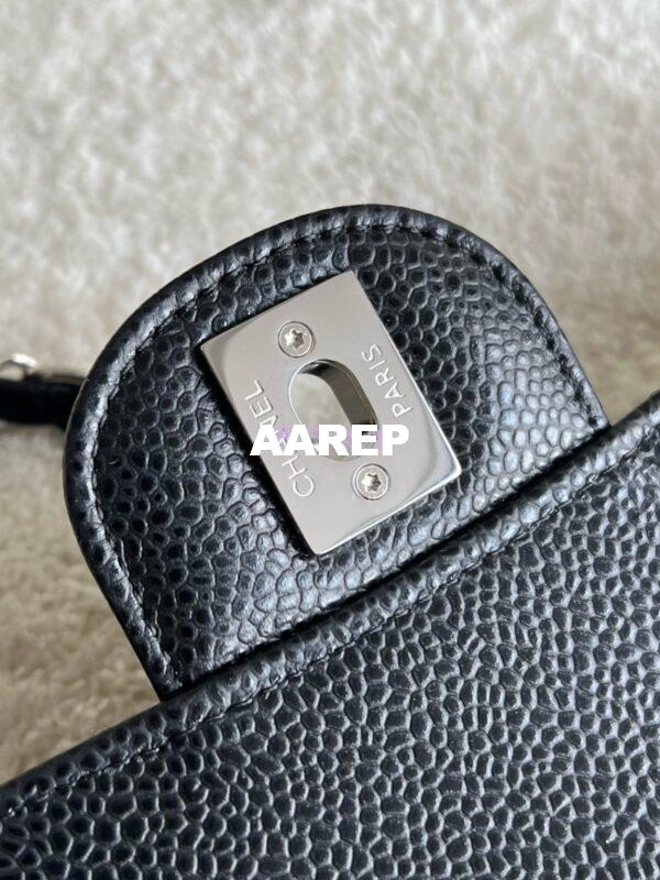Replica Chanel CF 1112 Classic Flap Caviar in Black Bag 9