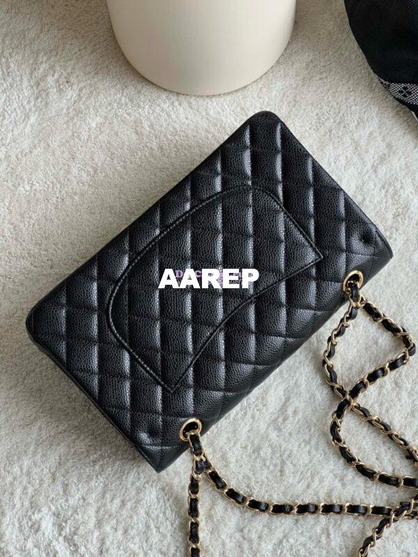 Replica Chanel CF 1112 Classic Flap Caviar in Black Bag 15