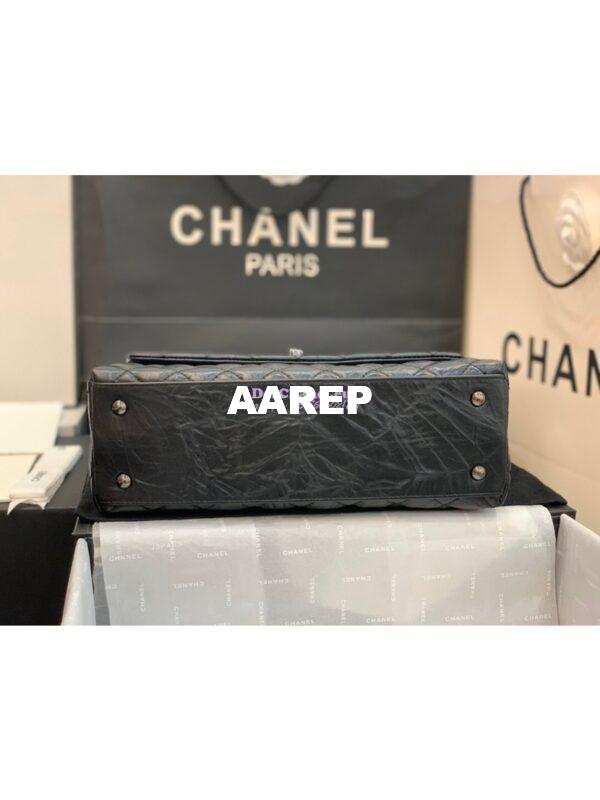 Replica Chanel Coco Metallic Aged Calfskin Flap Bag 92991 So Black 17