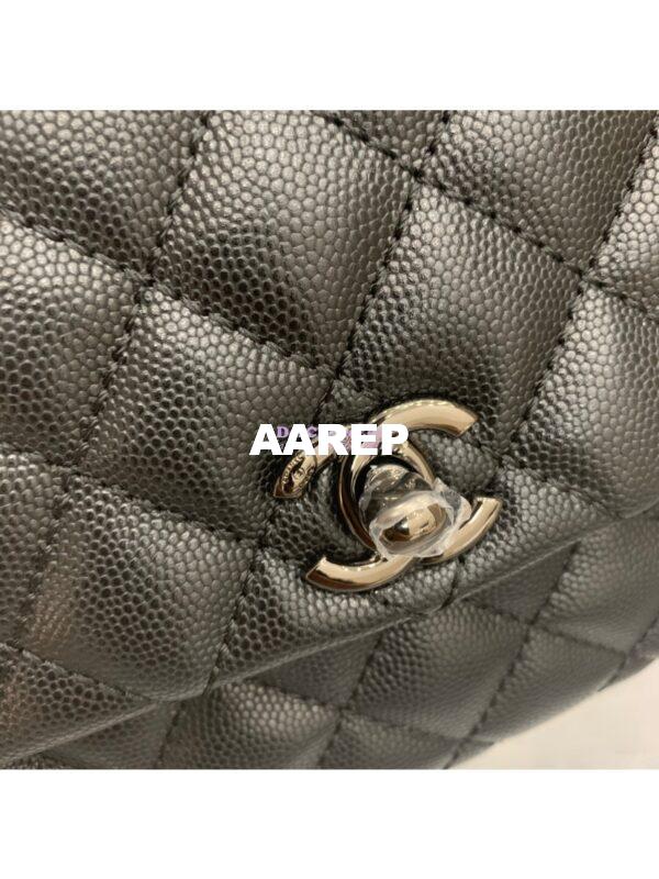 Replica Chanel Coco Grained Calfskin Flap Bag 92991 So Black 6