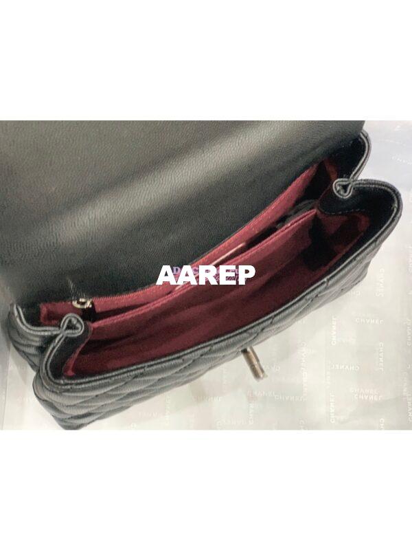Replica Chanel Coco Grained Calfskin Flap Bag 92991 So Black 8