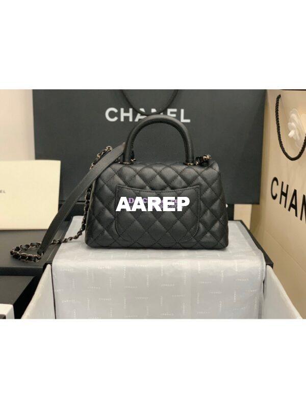 Replica Chanel Coco Grained Calfskin Flap Bag 92991 So Black 10