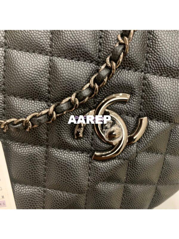 Replica Chanel Coco Grained Calfskin Flap Bag 92991 So Black 12