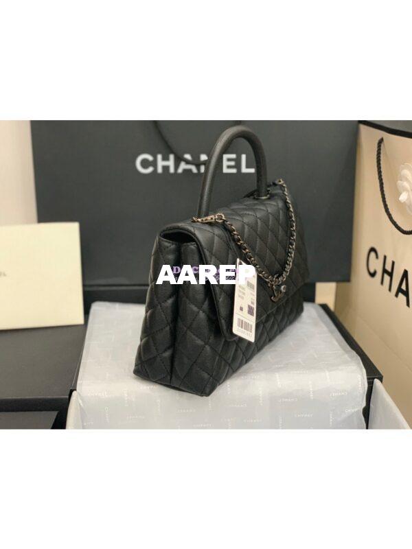 Replica Chanel Coco Grained Calfskin Flap Bag 92991 So Black 14