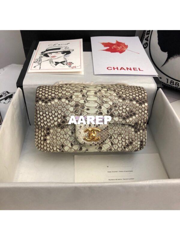 Replica Chanel Python Small 20cm Classic Flap Bag 25 3