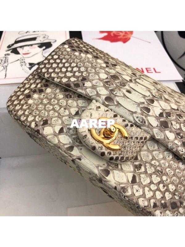 Replica Chanel Python Small 20cm Classic Flap Bag 25 8