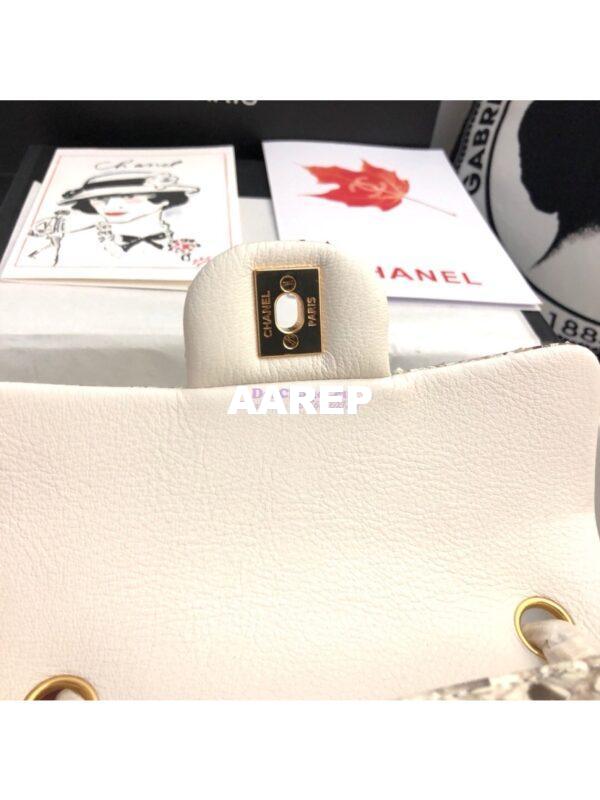 Replica Chanel Python Small 20cm Classic Flap Bag 25 14