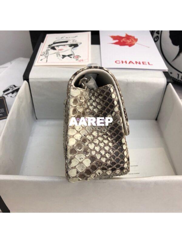 Replica Chanel Python Small 20cm Classic Flap Bag 25 15