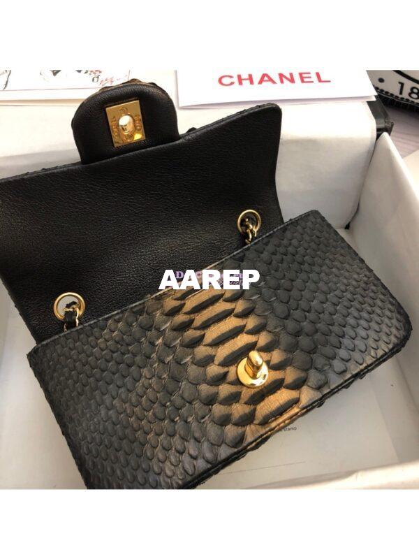 Replica Chanel Python Small 20cm Classic Flap Bag 24 10