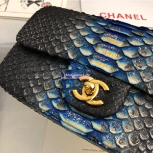 Replica Chanel Python Small 20cm Classic Flap Bag 23 2