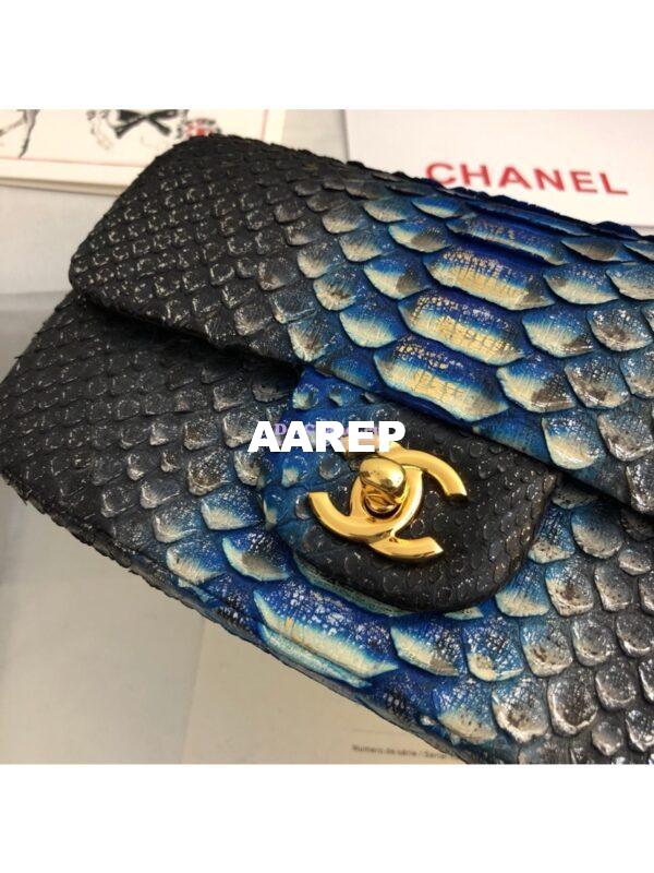 Replica Chanel Python Small 20cm Classic Flap Bag 23 4
