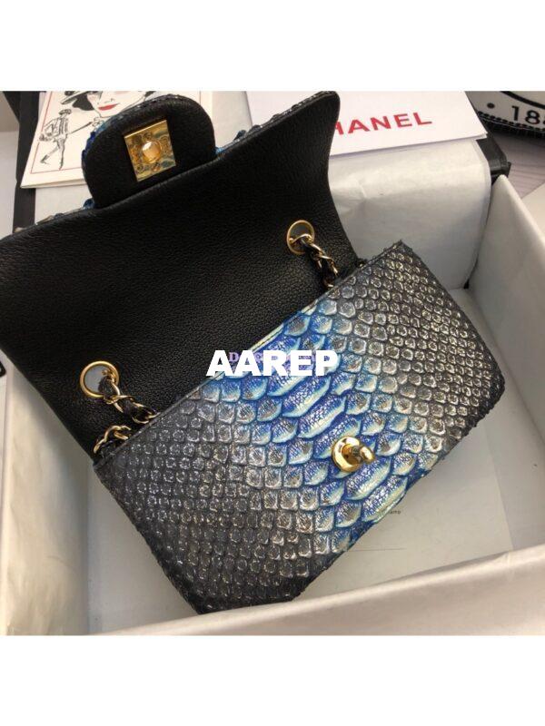 Replica Chanel Python Small 20cm Classic Flap Bag 23 6