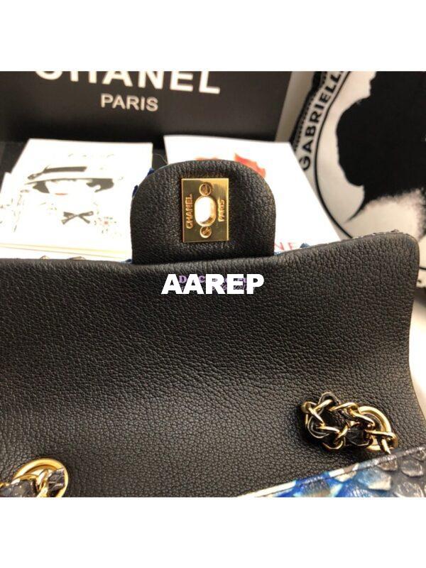 Replica Chanel Python Small 20cm Classic Flap Bag 23 7