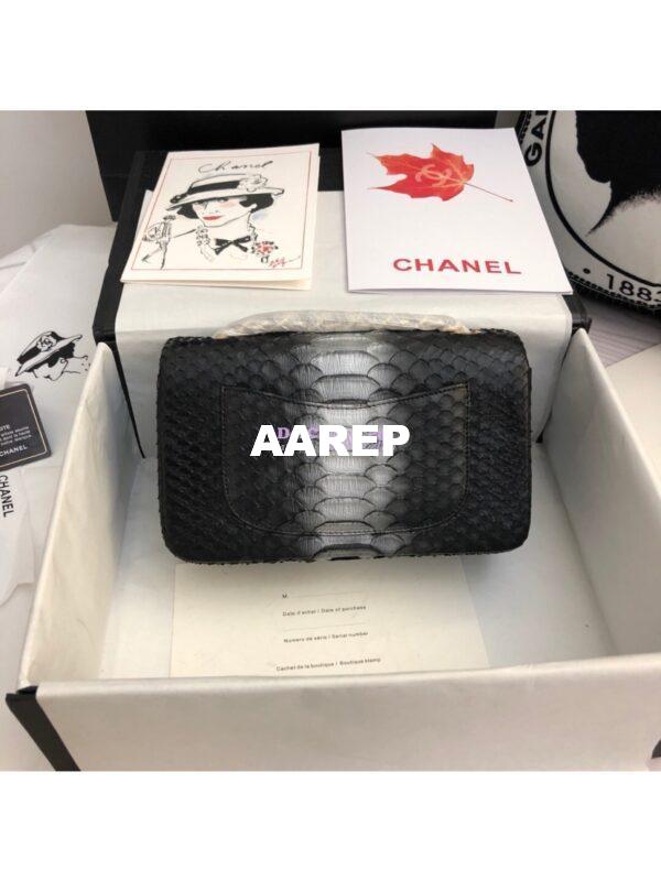 Replica Chanel Python Small 20cm Classic Flap Bag 22 5