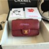 Replica Chanel Python Small 20cm Classic Flap Bag Blue 2