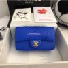Replica Chanel Chevron Boy Flap Bag in Caviar Dark Blue 2