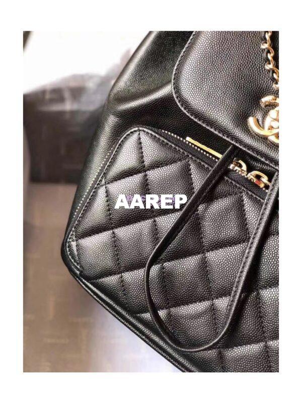 Replica Chanel Business Affinity Backpack in Grained Calfskin A93748 Black 5