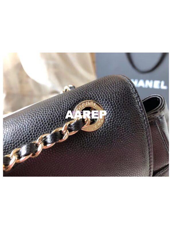 Replica Chanel Business Affinity Backpack in Grained Calfskin A93748 Black 7
